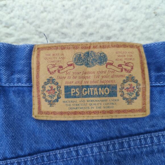Vintage Gitano Denim High‎ Rise Shorts Button Fly Womens 14 Relaxed Midi Mom Dad - Picture 3 of 7
